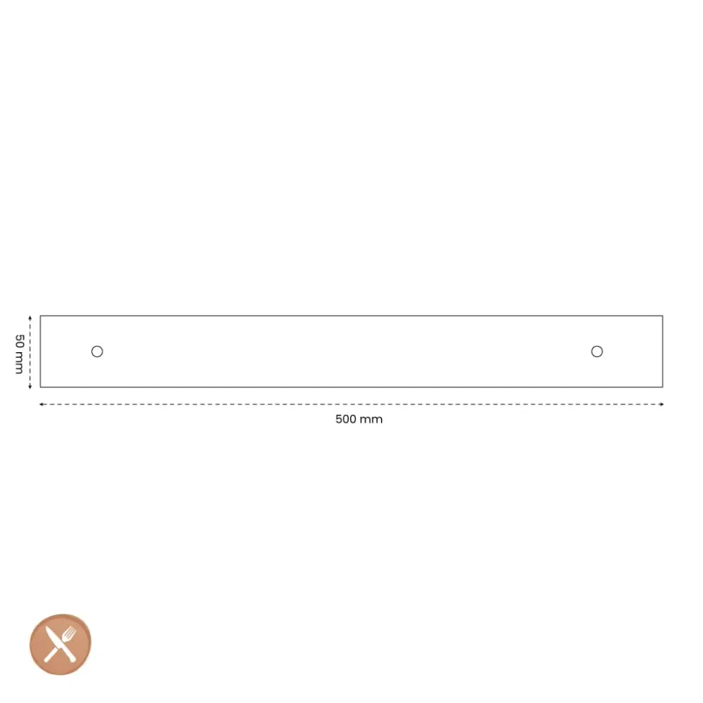 Satake - Couteau Bande Magnétique 50 cm - Chêne