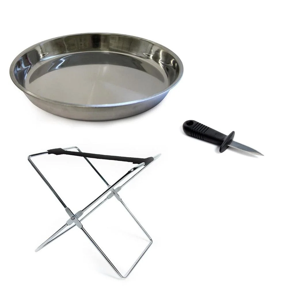 Couteau de Chef Plateau avec support et couteau à huitres en inox chez Alpha55 – Qu… – Style, confort et durabilité réunis