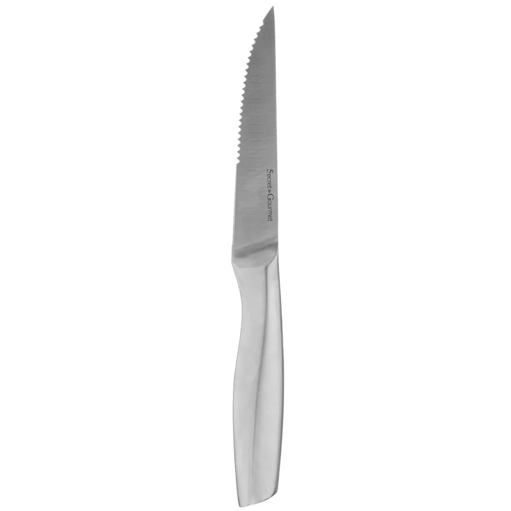COUTEAU À STEAK GRIS 23.5CM Compatible avec Lames Céramiques