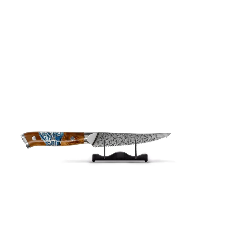 Shinrai Knives - Couteau à Steak Damas Série Eclipse 13 cm