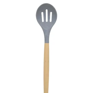 Ciroa Marble Dipped Slotted Spoon 30cm - Grey