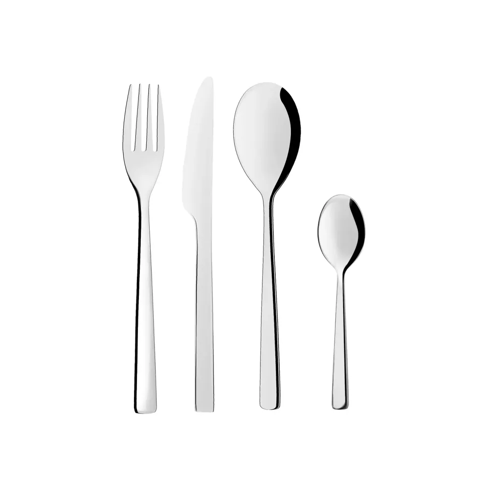 Secret de Gourmet 24 Piece Deka Cutlery Set Effet argent