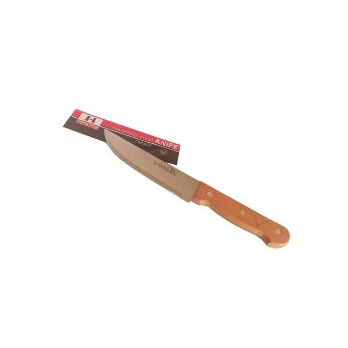 Couteau de cuisine multifonctionnelle manche en bois H1