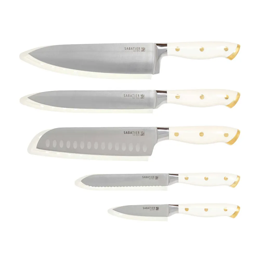 Sabatier – Ensemble de couteaux forgé en acier inoxydable, 5-pièce