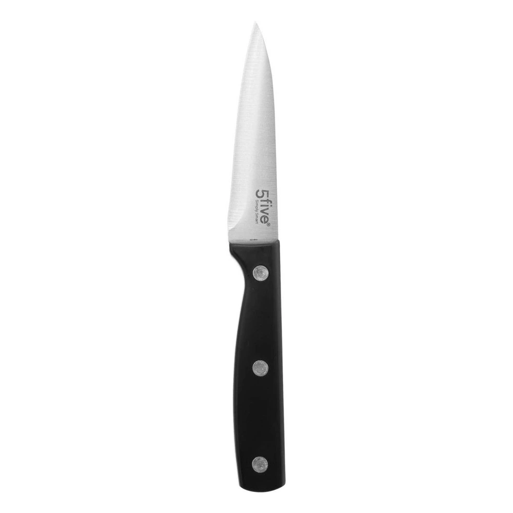 5five - couteau d office inox "essentiel black" lame 9cm pour Adultes