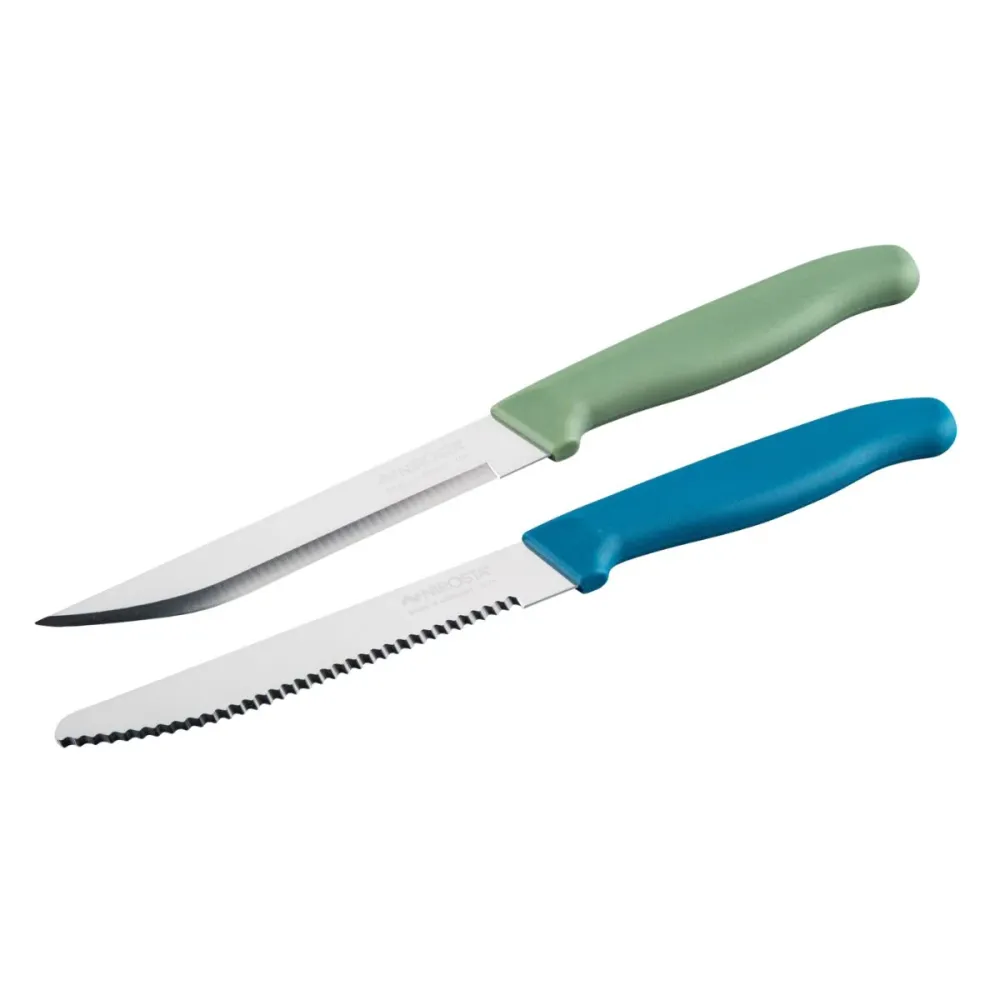 Set de 2 couteaux d’office et à léger déjeuner 22,5 cm Nirosta Elemental