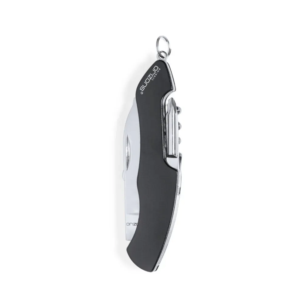 Canif polyvalent 10 fonctions avec accessoires en acier inoxydable et manche en aluminium KLENT
