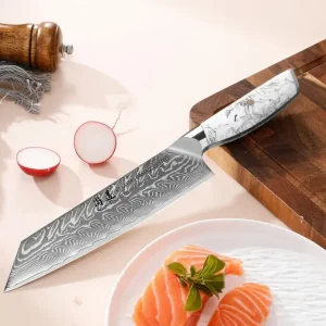 COUTEAU DE CHEF ACIER DAMAS 8 po