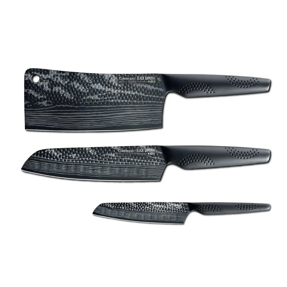 Ensemble de 3 couteaux iD3 BLACK SAMURAI™ – Cuisine::pro®