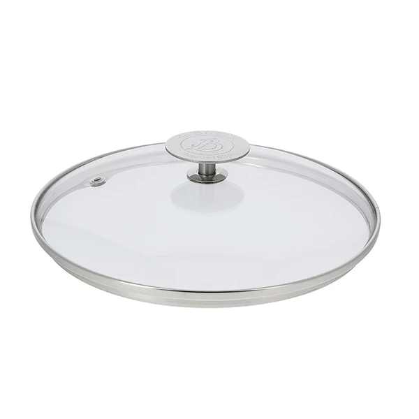 Couvercle en verre cerclé inox 14 cm De Buyer