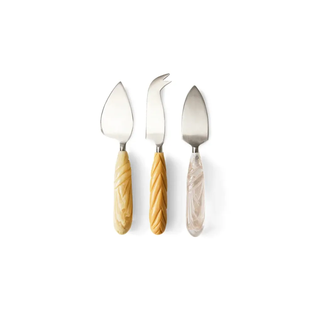 Set de 3 Couteaux à Fromage Cream HK Living