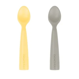 2 Cuillères MINIKOIOI en Silicone – Jaune et Grise