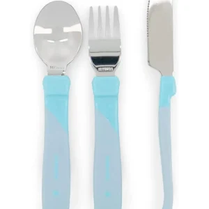 Twistshake Set de Couverts en Acier Inoxydable 12M+ - Bleu