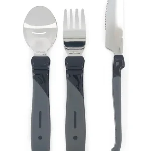 Twistshake Set de Couverts en Acier Inoxydable 12M+ - Noir
