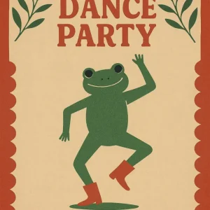 Fête dansante grenouille Fine Artic