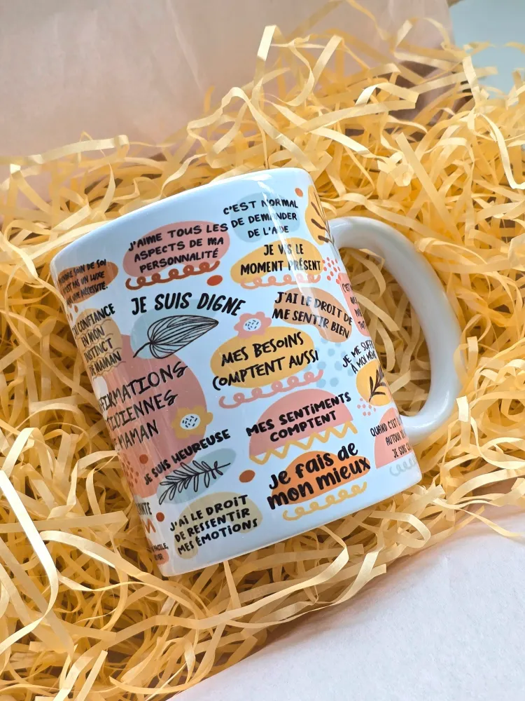 ‘Mes Affirmations Quotidiennes de Maman’ Mug Paper County