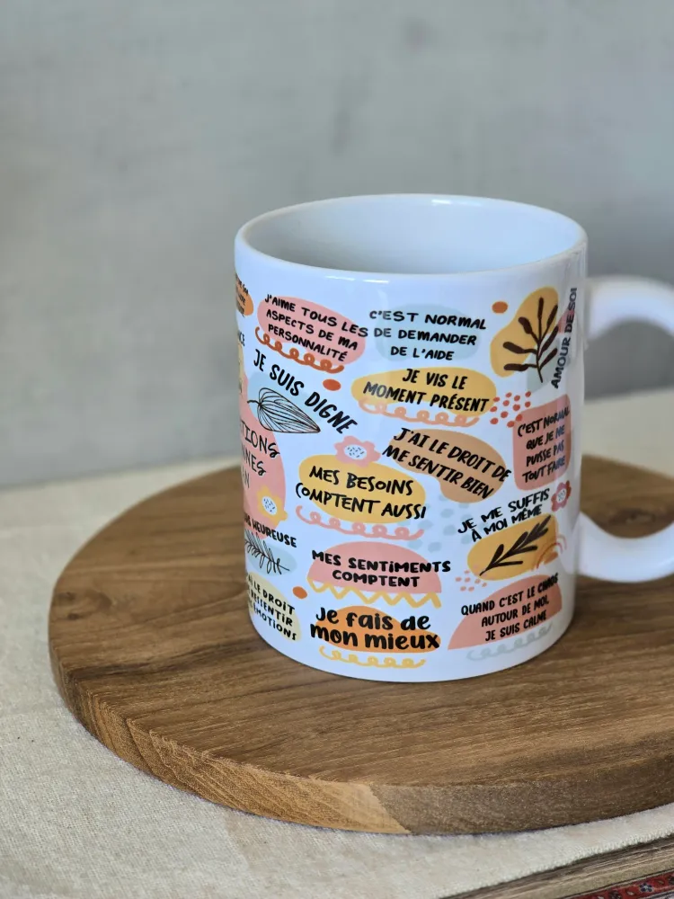 ‘Mes Affirmations Quotidiennes de Maman’ Mug Paper County