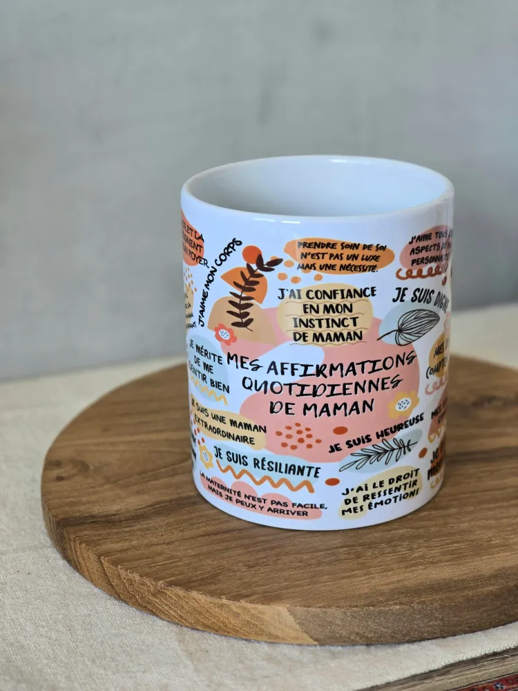 ‘Mes Affirmations Quotidiennes de Maman’ Mug Paper County