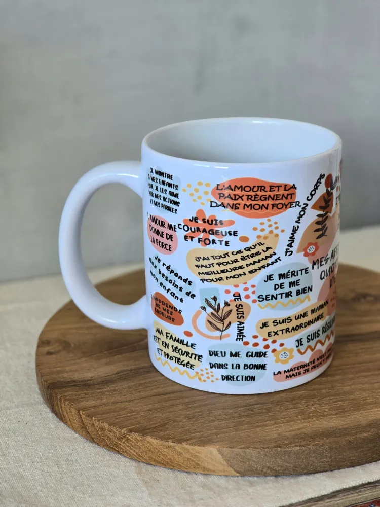 ‘Mes Affirmations Quotidiennes de Maman’ Mug Paper County