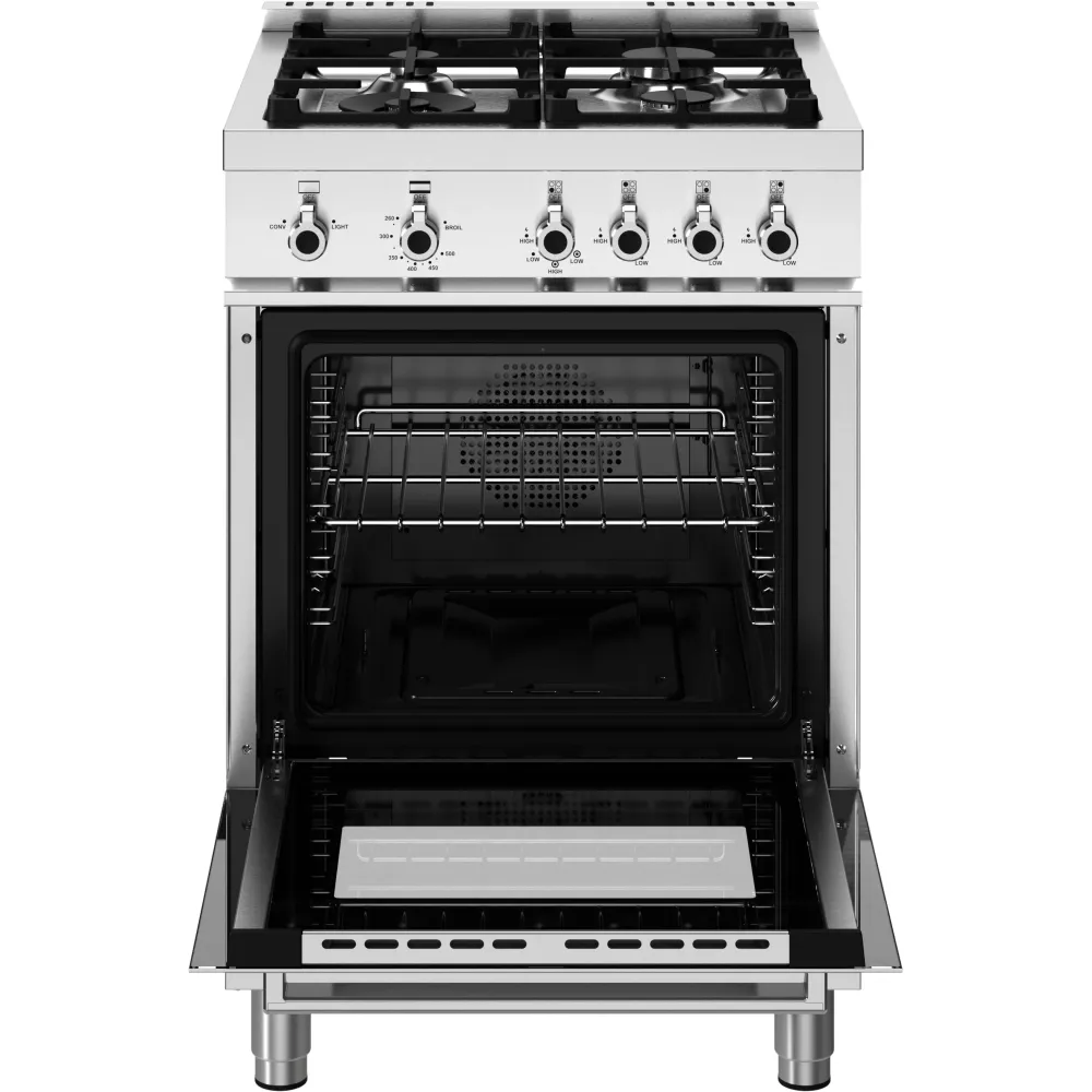Bertazzoni Cuisinière amovible à gaz de 24 pouces PRO244GASXVLP