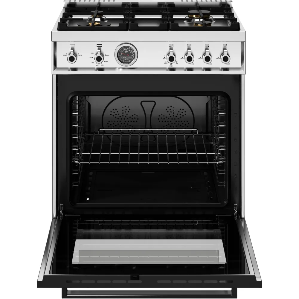 Bertazzoni Cuisinière amovible à gaz de 30 pouces PRO304BFGMXTLP