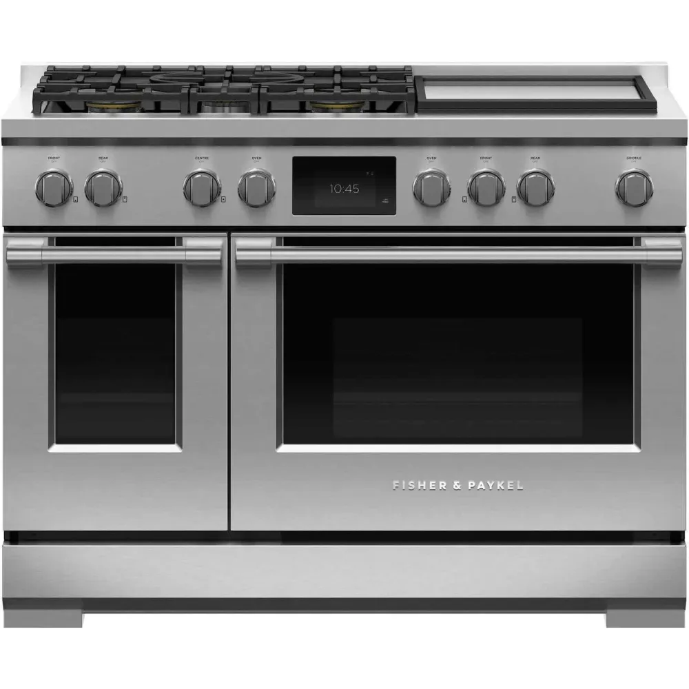 Fisher & Paykel Cuisinière biénergie amovible de 48 po avec plaque chauffante RDV3-485GD-L