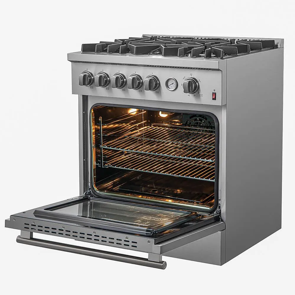 Forno Cuisinière amovible à gaz de 30 pouces avec technologie convection FFSGS6274-30