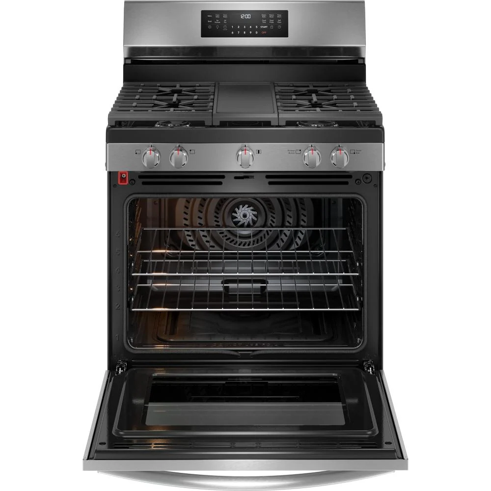 Frigidaire Gallery Cuisinière amovible à gaz de 30 pouces avec technologie Air Fry GCRG3060BD