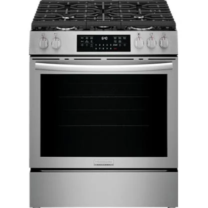 Frigidaire Gallery Cuisinière autoportante à gaz de 30 pouces avec technologie convection GCFG3059BF