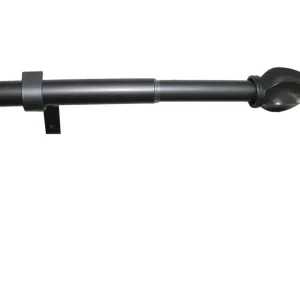 Tringle à rideaux réglable HomeStyles, gris acier - 28 po à 48 po