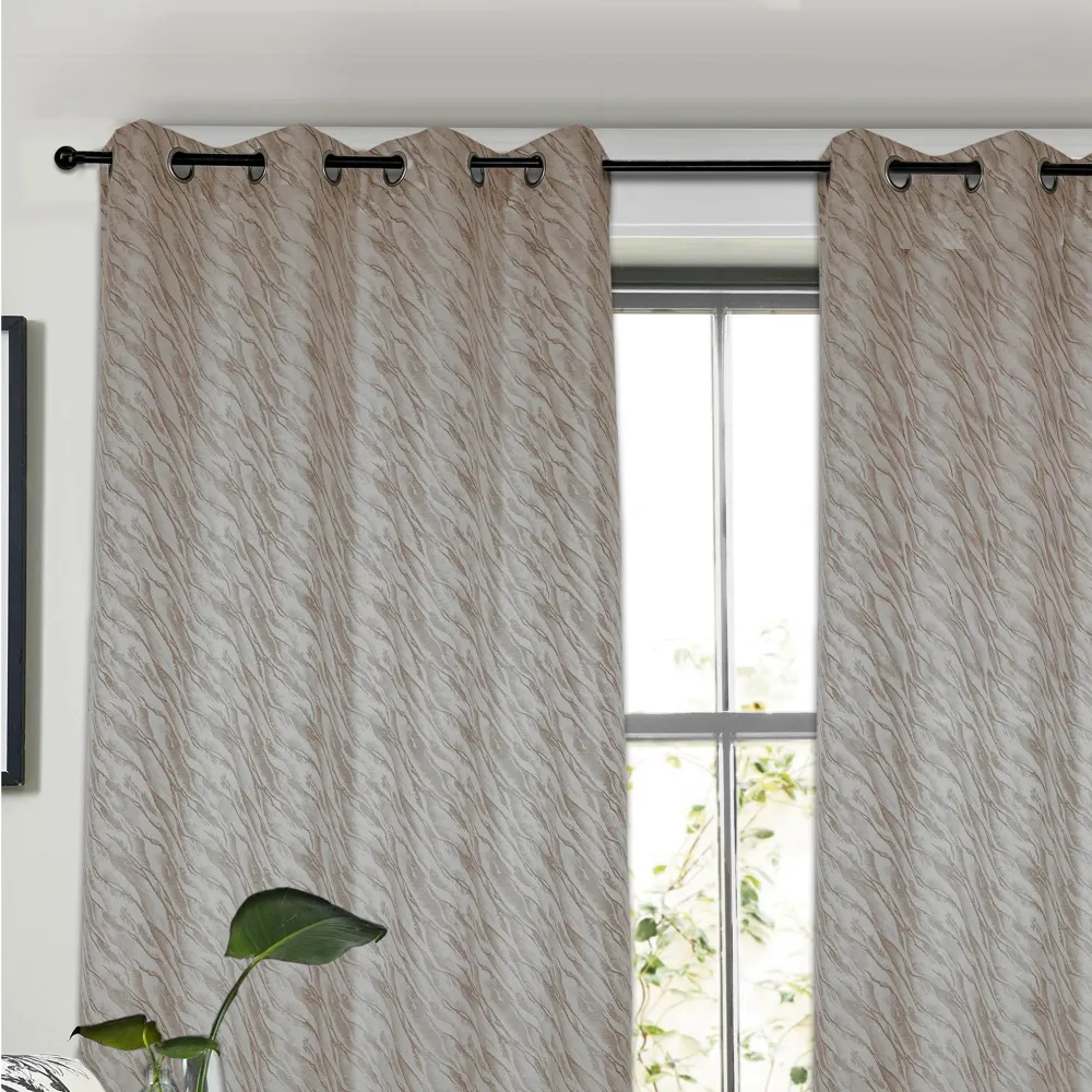 Rideau bilicolore en jacquard surélevé avec oeillets, 54 po x 84 po Giant Tiger