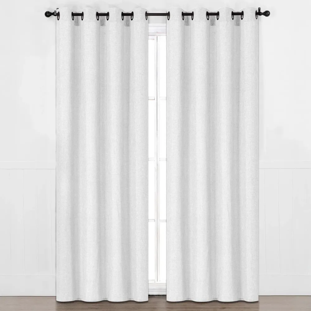 Rideau d’aspect lin avec œillets en métal, assortiment, 54 po x 84 po Giant Tiger