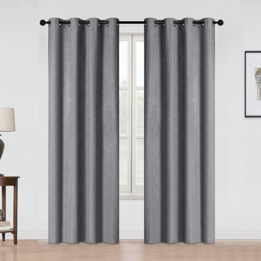 Rideaux opaques de couleur unie avec œillets, emb. de 2, assortiment, 52 po x 84 po Giant Tiger