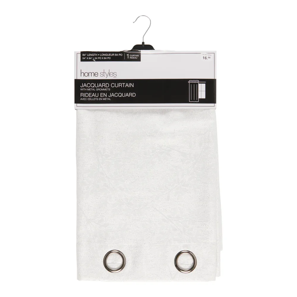 Rideau en jacquard métallique HomeStyles, 54 po x 84 po