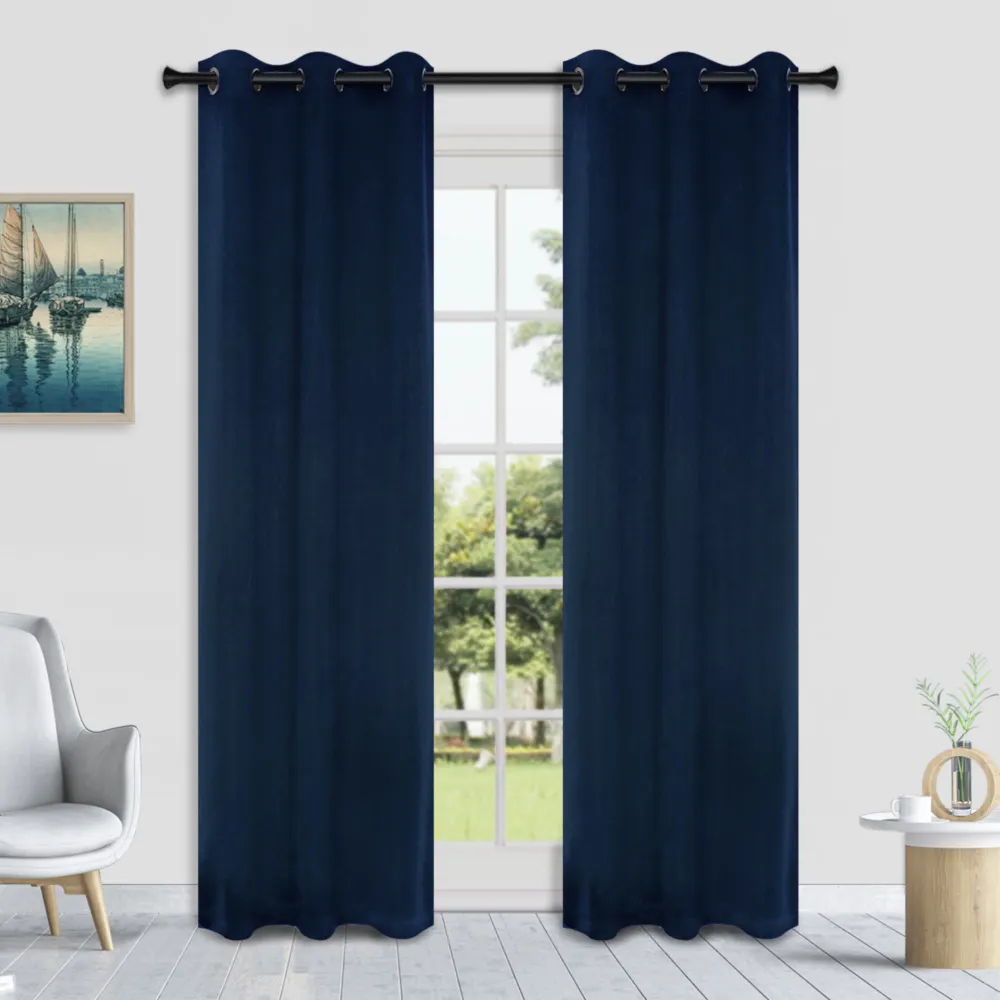 Rideaux occultant HomeStyles, bleu – 52 po x 84 po
