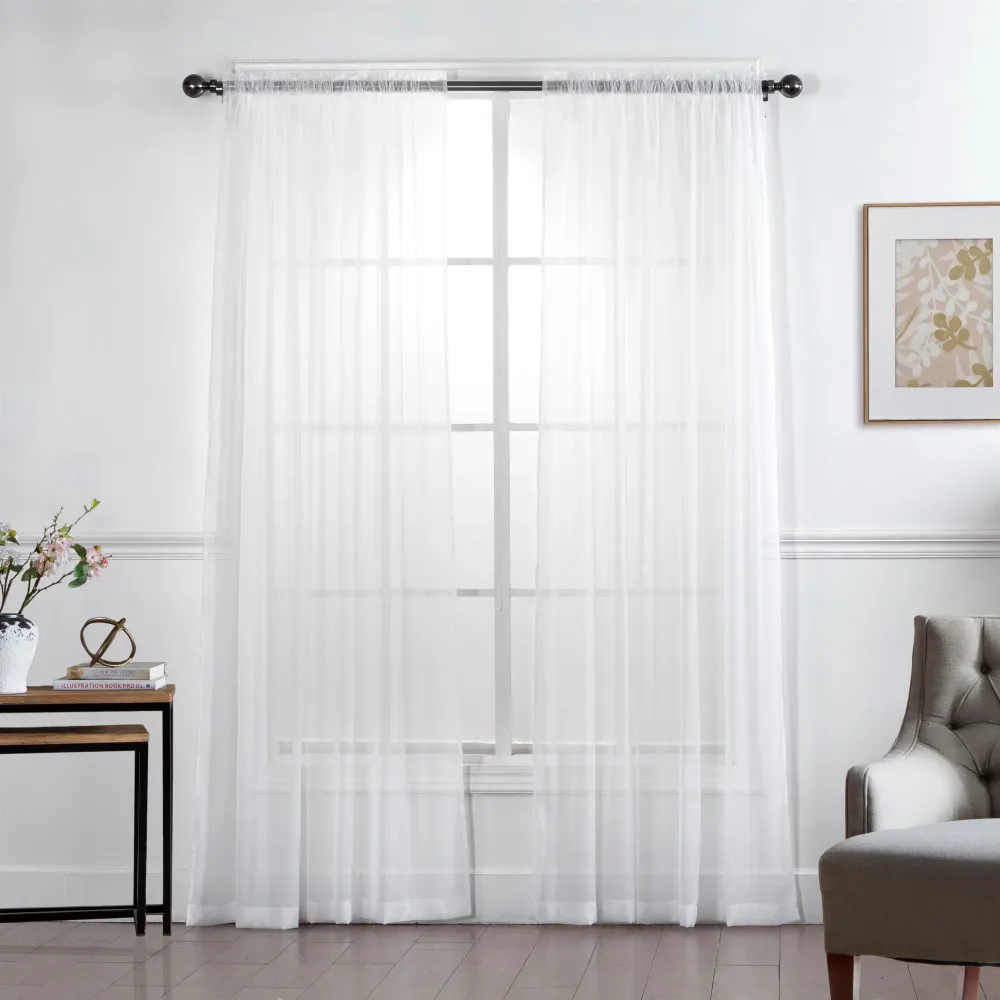 Voilage blanc HomeStyles, 52 po x 96 po