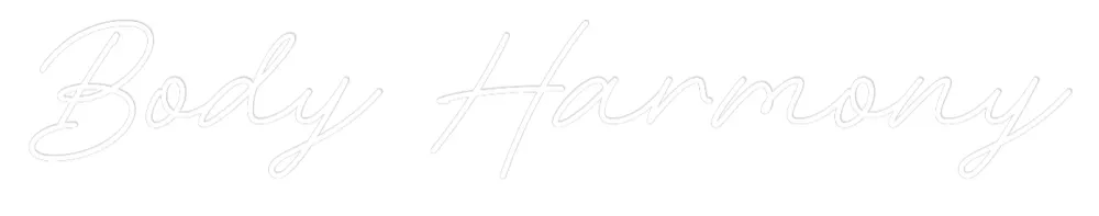Néon personnalisé: Body Harmony
