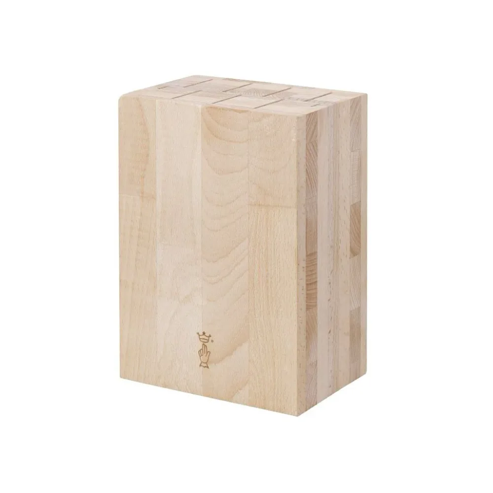 Opinel French Beechwood Kitchen Knife Block - Pour 9 couteaux Endorphine