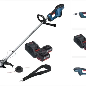 Bosch GFR 18V-23 Débroussailleuse professionnelle sur batterie 18 V 230 mm sans balais + 2x batteries 6,0 Ah + chargeur Bo...