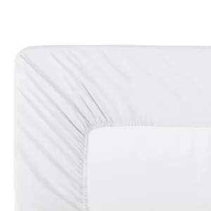 Drap housse duo Olana platine - 100% coton - GARNIER
