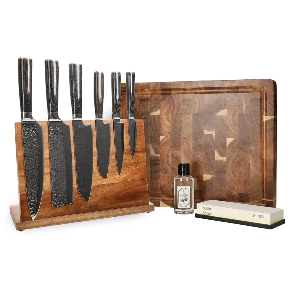 Couteaux Shinrai - Mega Bundle Epoxy Onyx - Tout ce dont vous avez besoin Shinrai Knives