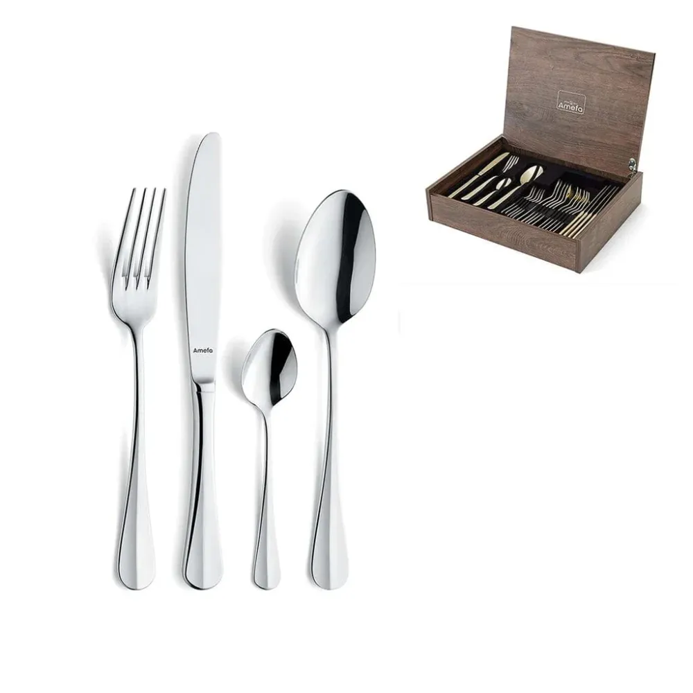 Amefa - Ménagère 24 pièces Baguette - Argent