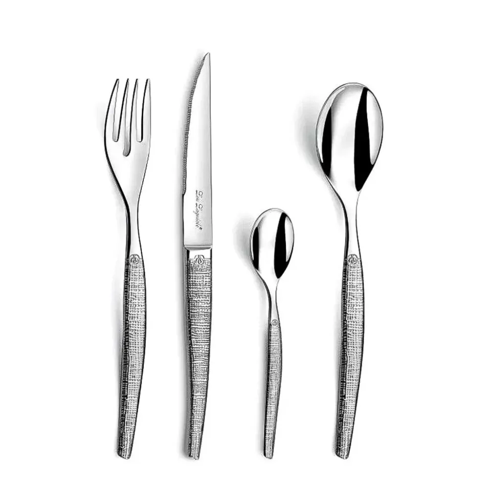Amefa - Jet Textiel - Ménagère 24 pièces format steak Lou Laguiole