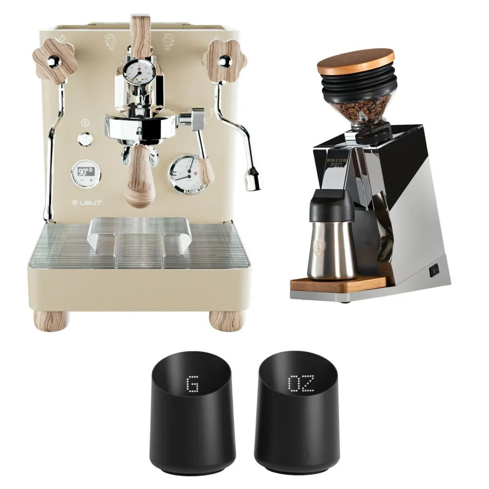 Lelit Bianca V3 Édition Or Pack Barista avec Eureka Dose Unique