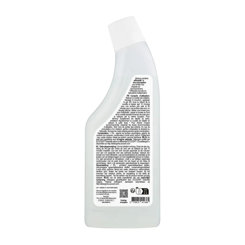 Gel WC Détartrant Eucalyptus & Bergamote 750 mL