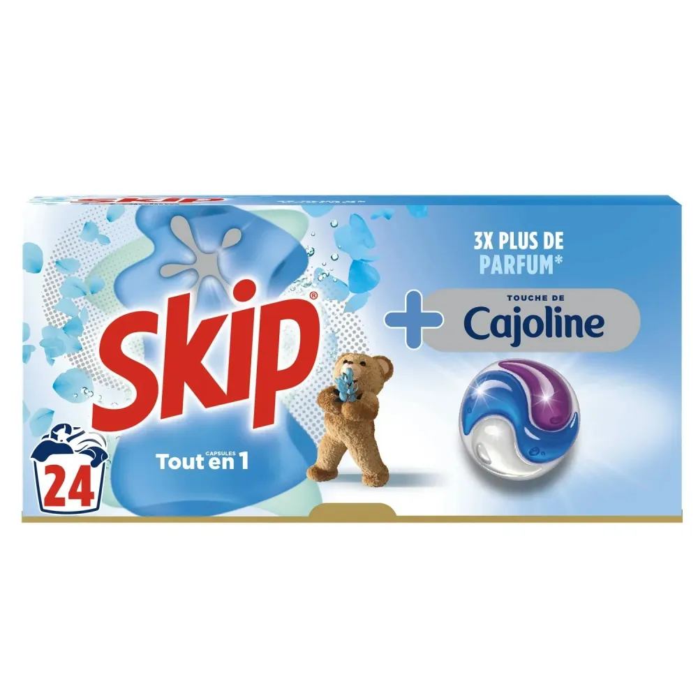 25 capsules de lessive tout en 1 Touch de Cajoline Stokomani