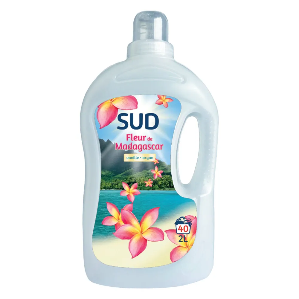 40 doses de lessive liquide - Fleur de Madagascar vanille argan Stokomani