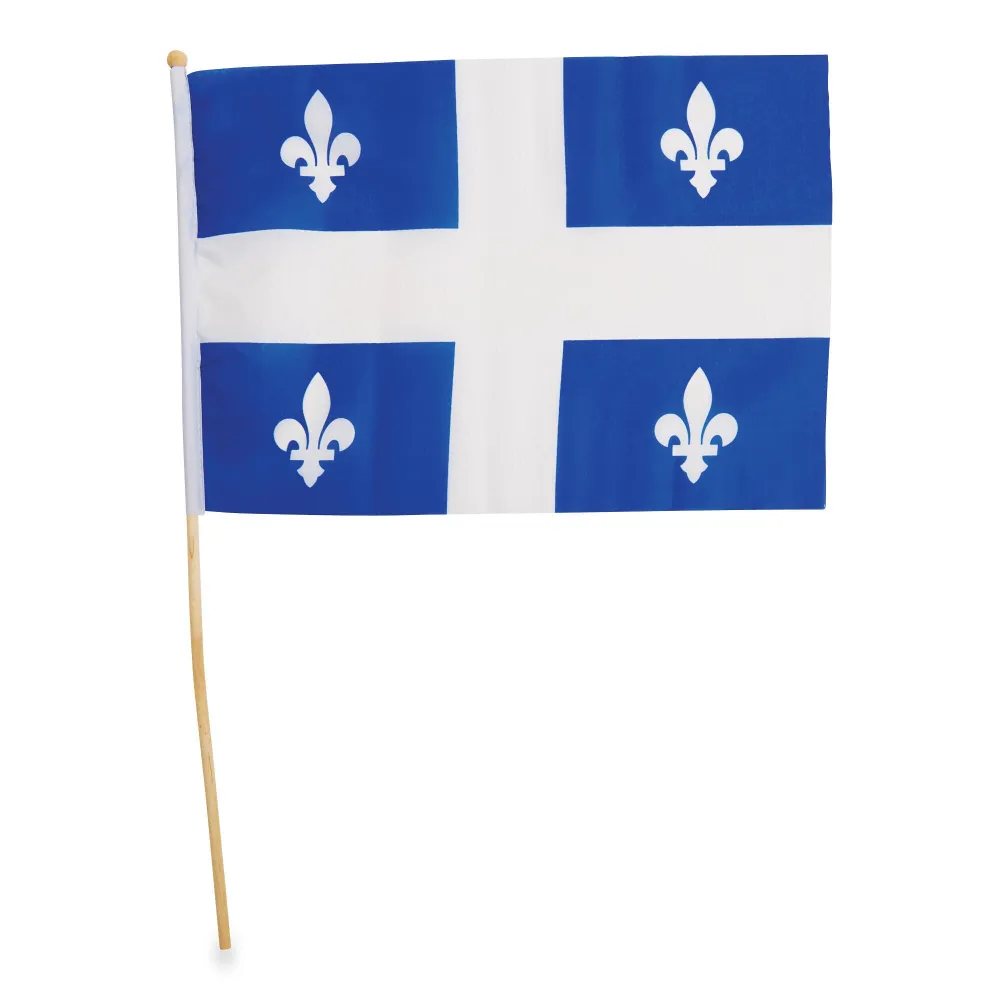 Drapeau du Québec sur mât en bois Giant Tiger