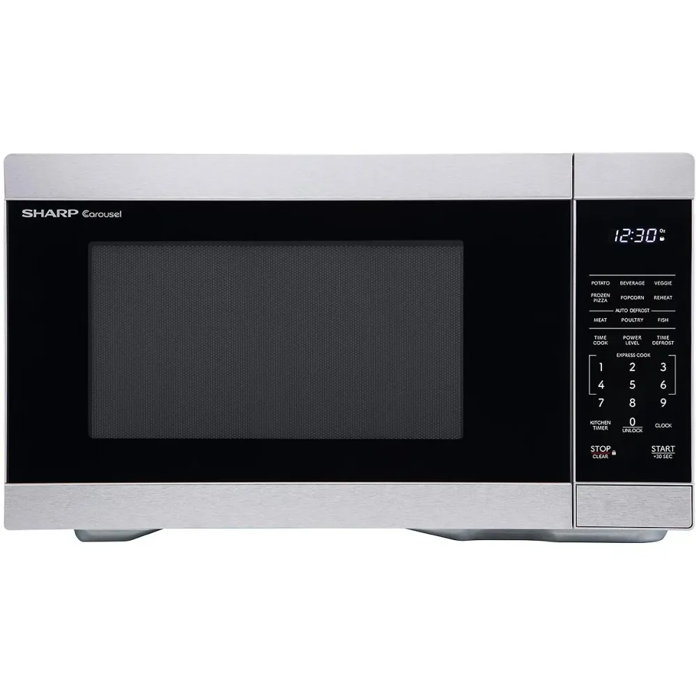 Sharp Four à micro-ondes de comptoir de 20.6 pouces, 1,1 pi. cu. SMC1162KSC