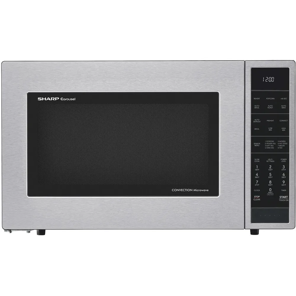 Sharp Four à micro-ondes de comptoir de 24.7 pouces, 1,5 pi. cu. SMC1585KS